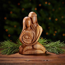 Load image into Gallery viewer, Acacia Carved Holy Family