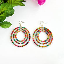 Load image into Gallery viewer, Kantha Milieu Triple Hoops