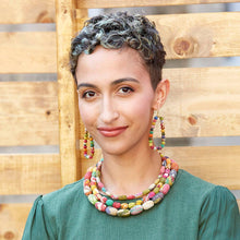 Load image into Gallery viewer, Kantha Oblong Hoops