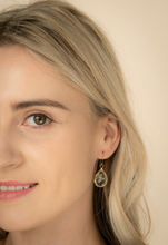 Load image into Gallery viewer, Blossom Earrings- Gold Plated Teardrop Dangle Earrings