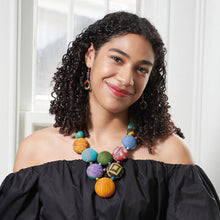 Load image into Gallery viewer, Kantha Exclamation Hoop Earrings