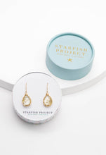 Load image into Gallery viewer, Blossom Earrings- Gold Plated Teardrop Dangle Earrings