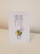 Load image into Gallery viewer, &quot;You&#39;re the Bee&#39;s Knees&quot; Growing Paper Greeting Card || Appreciation, Love, Thinking of You