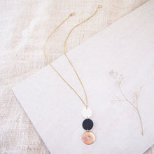 Load image into Gallery viewer, Kipindi Brass & Horn Circle Necklace