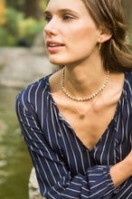 Load image into Gallery viewer, Delores Pearl & Hematite Beaded Necklace