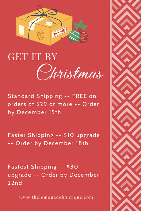 Christmas Shipping Deadlines