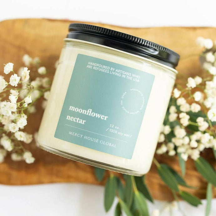 Moonflower Nectar Candle | 12 oz Glass Jar