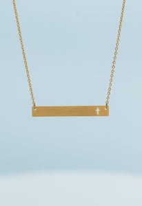 Layla Cross Bar Necklace