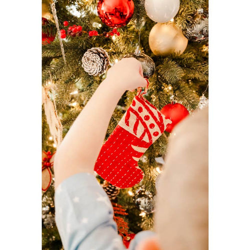 Mini Kantha Stocking