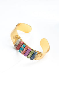 Paved Stone Cuff in Prism