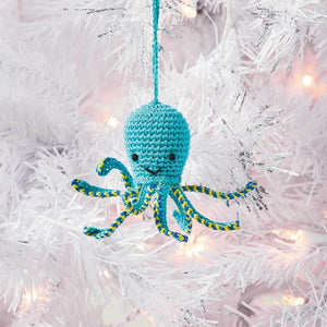 Octopus Crocheted Ornament