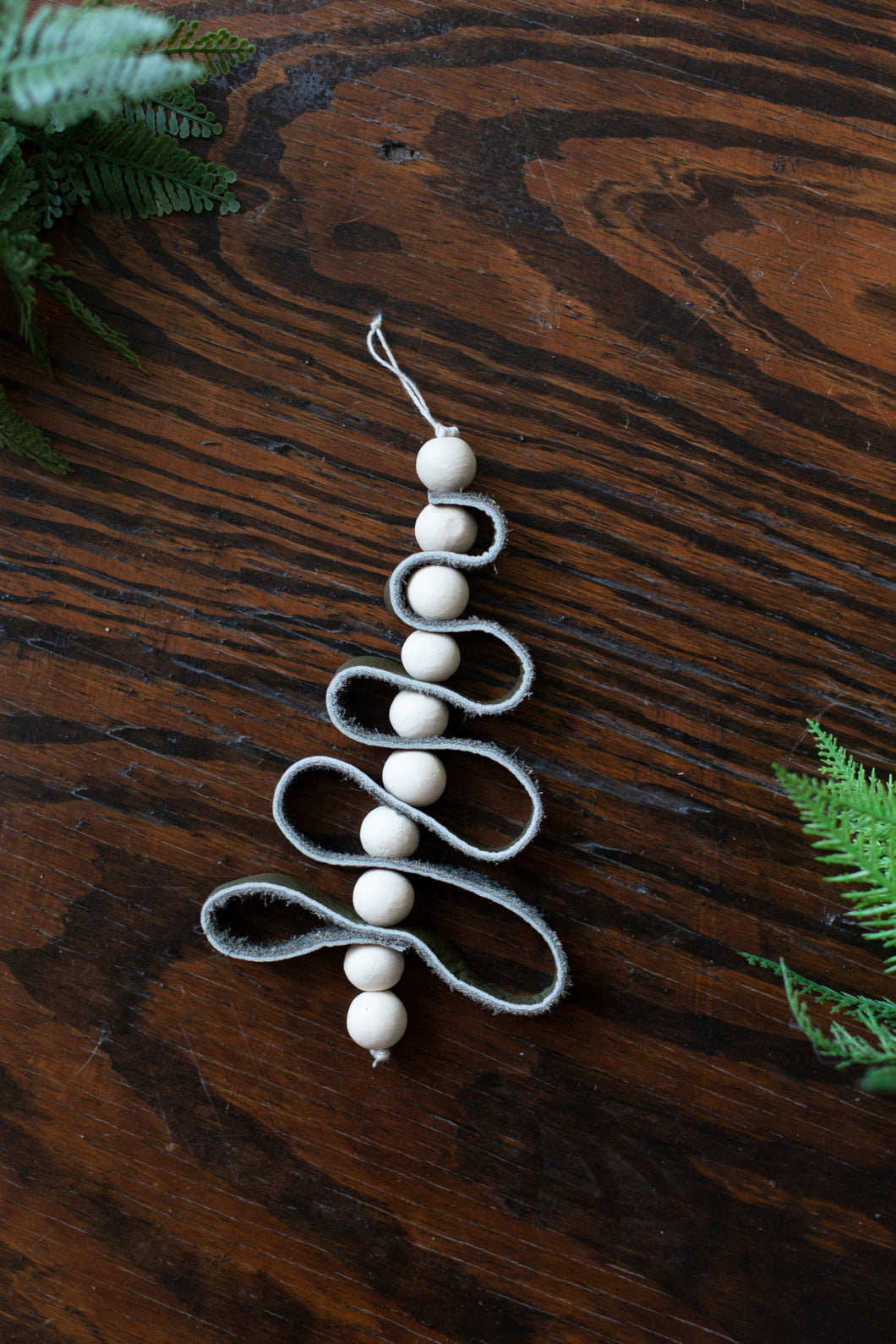 Leather Tree Ornament
