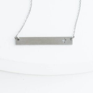 Layla Cross Bar Necklace