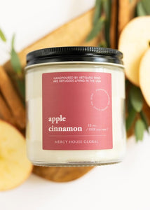 Apple Cinnamon Candle | 12 oz Glass Jar