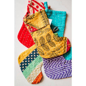 Mini Kantha Stocking