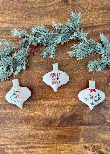 Embroidered Ornaments