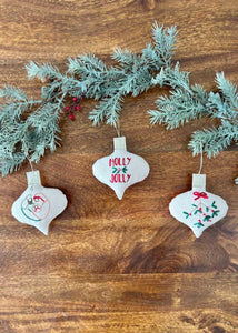 Embroidered Ornaments