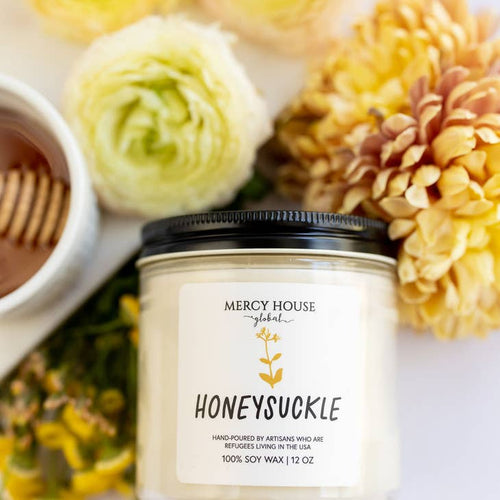 Honeysuckle Candle | 12 oz. Glass Jar