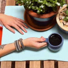 Load image into Gallery viewer, Beaded Leather Cuff Bracelet in Slate - Various Sizes