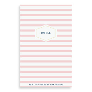 Dwell 30 Day Prayer Journal - Pink Stripe