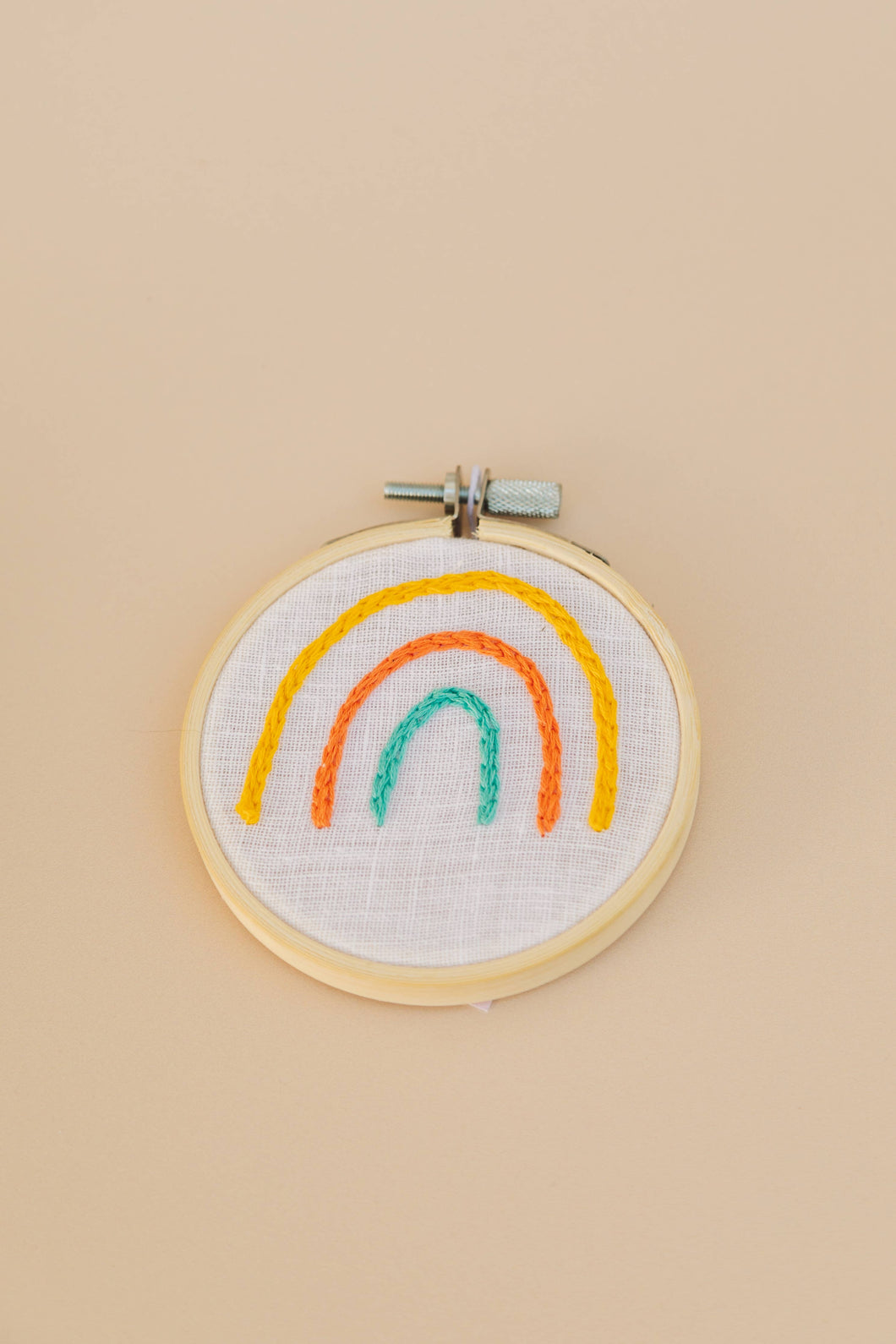 Rainbow Embroidery Hoop