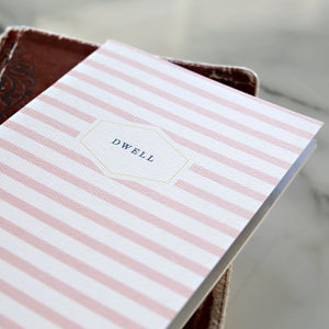 Dwell 30 Day Prayer Journal - Pink Stripe