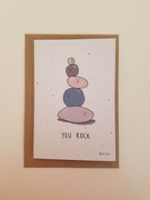 Load image into Gallery viewer, &quot;You Rock&quot; Growing Paper Greeting Card || Appreciation, Congratulations, Encouragement