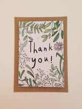 Load image into Gallery viewer, &quot;Thank You!&quot; with Plants &amp; Greenery Growing Paper Greeting Card || Appreciation