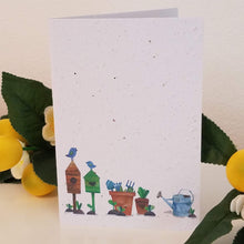 Load image into Gallery viewer, Garden Scene Growing Paper Greeting Card || All Occasion