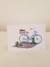 Load image into Gallery viewer, Fall Picnic with Bicycle Growing Paper Greeting Card || All Occasion