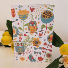 Load image into Gallery viewer, Owls and Flowers Growing Paper Greeting Card || All Occasion