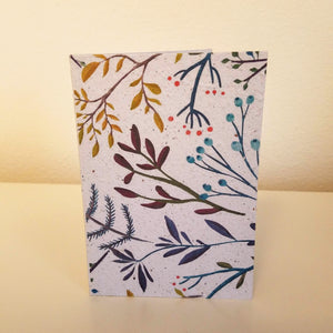 Elegant Branches Floral Patterns Growing Paper Greeting Card || All Occasion