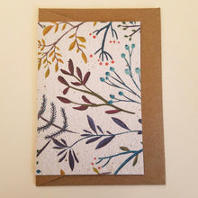 Load image into Gallery viewer, Elegant Branches Floral Patterns Growing Paper Greeting Card || All Occasion