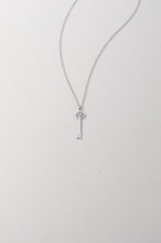Load image into Gallery viewer, Emza Key Pendant Necklace -- Gold or Silver