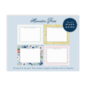 UPLIFT Boxed Note Cards Stationery Set of 8