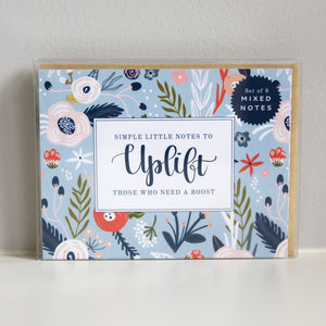 UPLIFT Boxed Note Cards Stationery Set of 8