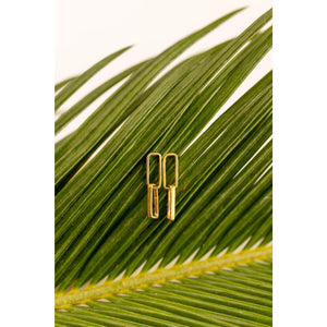 Brass Paperclip Earrings