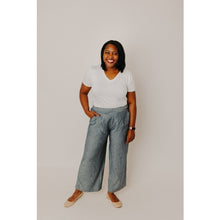 Load image into Gallery viewer, Chambray Wide Leg