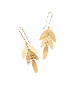Chameli Earrings - Leaf Drop