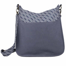 Load image into Gallery viewer, Large Canvas Crossbody Bag in Blue