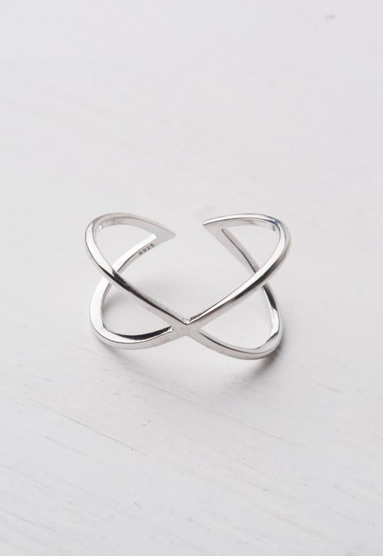 Infinity Silver Adjustable Ring