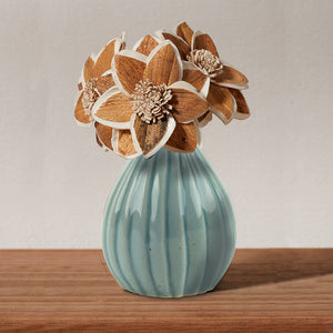 Sola Magnolias with Celadon Vase