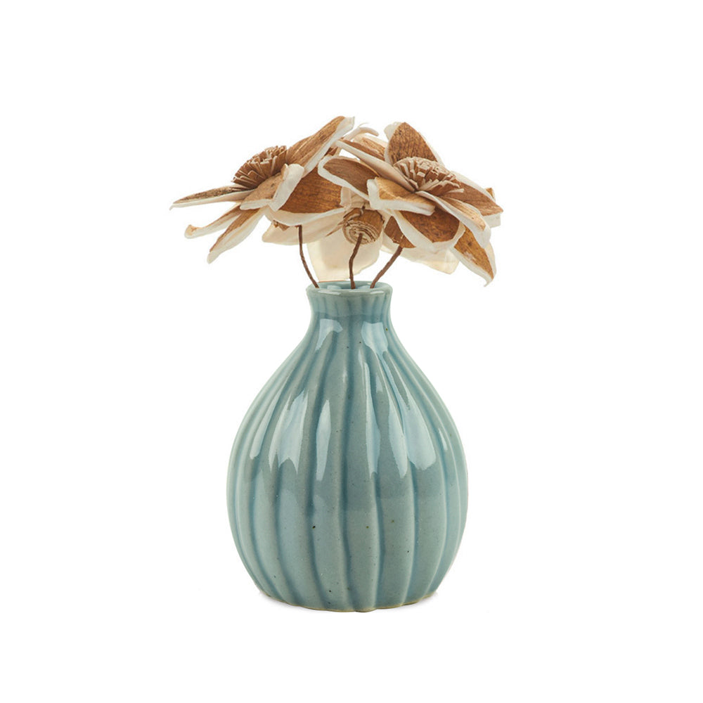 Sola Magnolias with Celadon Vase