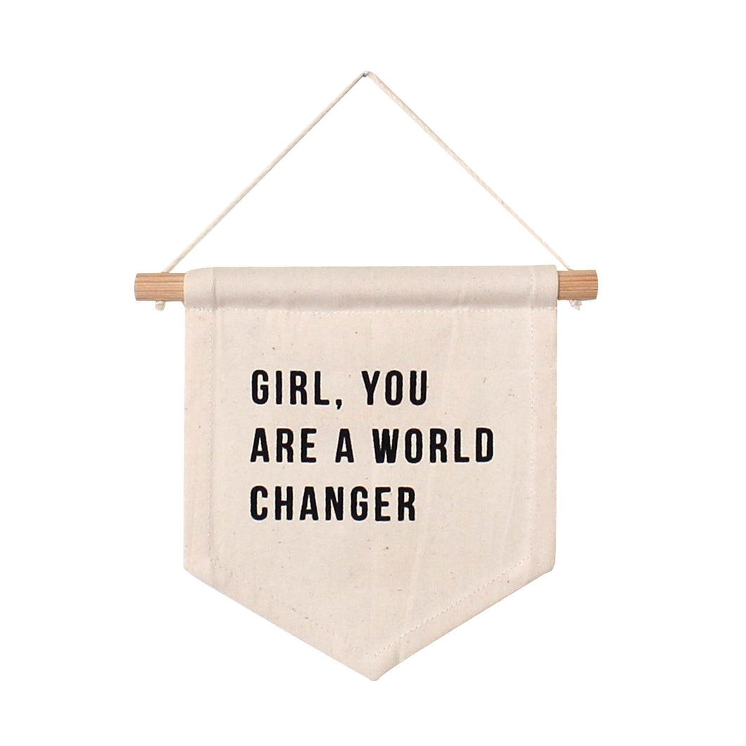 World Changer Hanging Sign