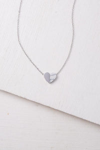 Alexis Silver Heart Necklace