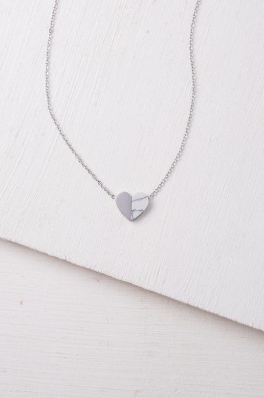 Alexis Silver Heart Necklace