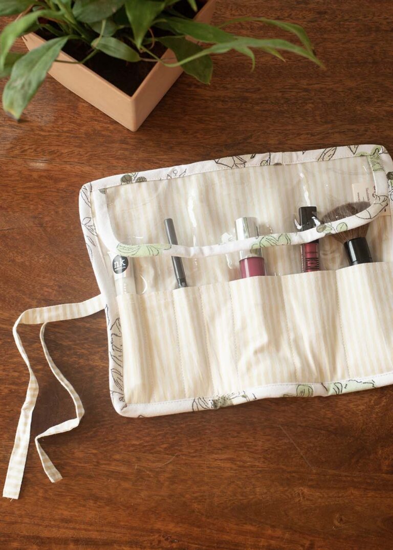 Garden Party Makeup Brush Roll