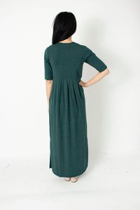 Forest Green Empire Maxi Dress