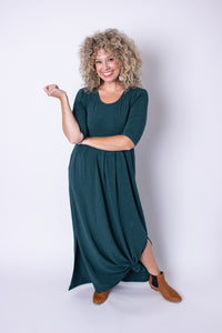 Forest Green Empire Maxi Dress