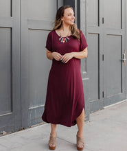 Load image into Gallery viewer, The Heights Midi Dress in Burgundy